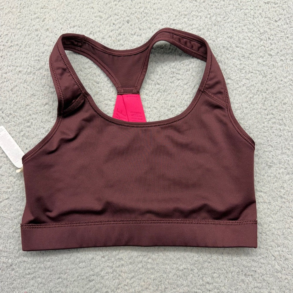 Nike 924813-652 Womens Medium Burgundy Just Do It Racerback Sports Bra - Picture 7 of 7